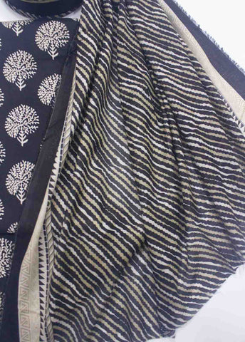 D-0022-3 Cotton Digital Printed UnStitched Suit