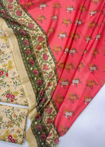 Bin Saeed Fabric - D-0230-3 Piece Lawn Digital Printed UnStitched Suit