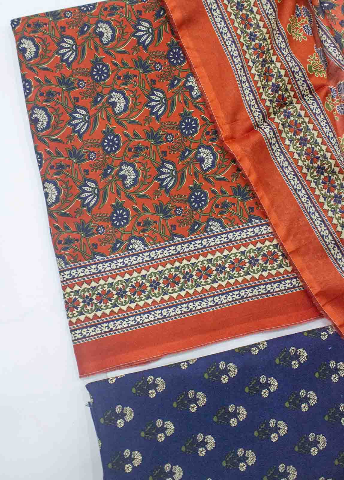 Bin Saeed Fabric - D-0231-3 Piece Lawn Digital Printed Unstitched Suit