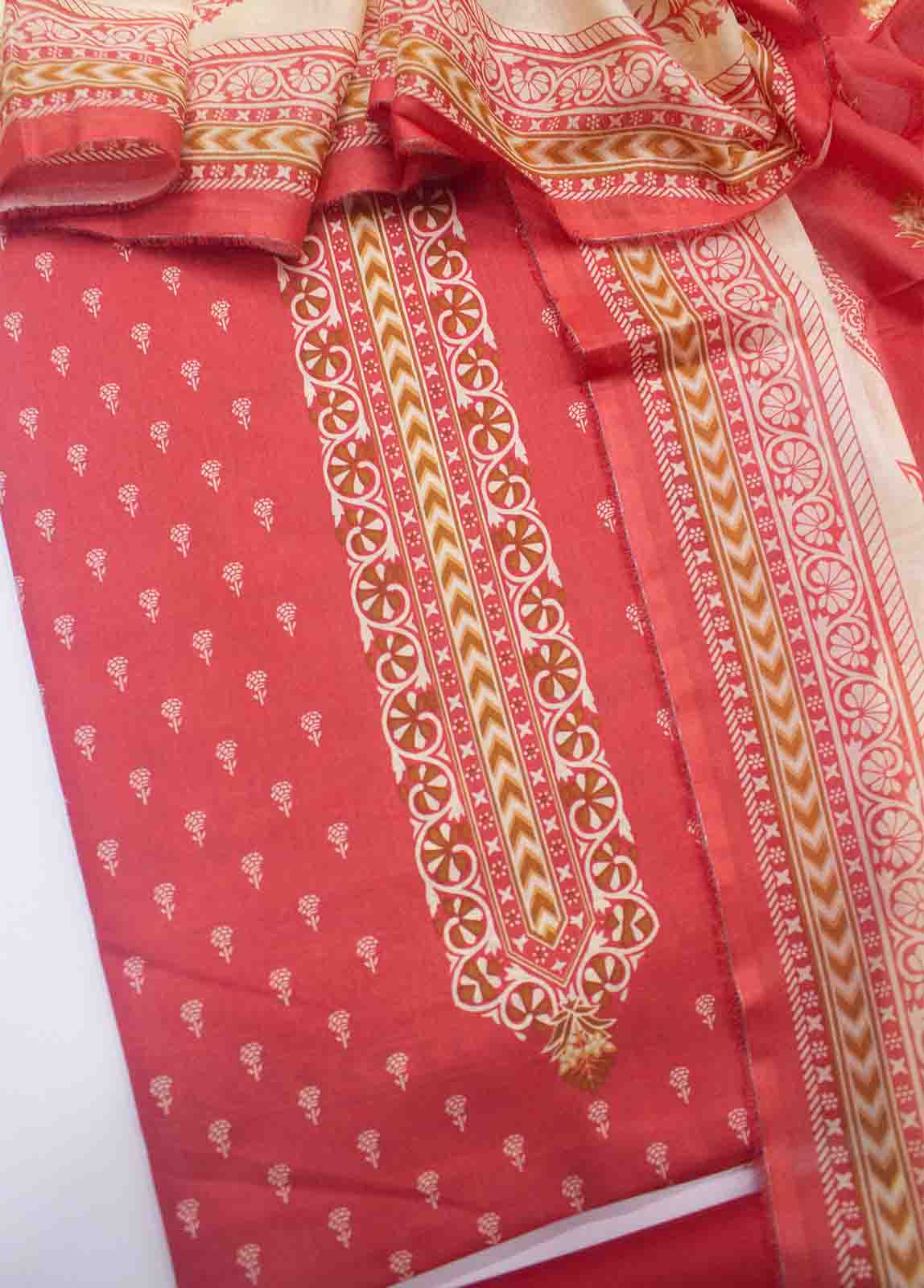 Bin Saeed Fabric - D-0387-3 Lawn Digital Printed UnStitched Suit