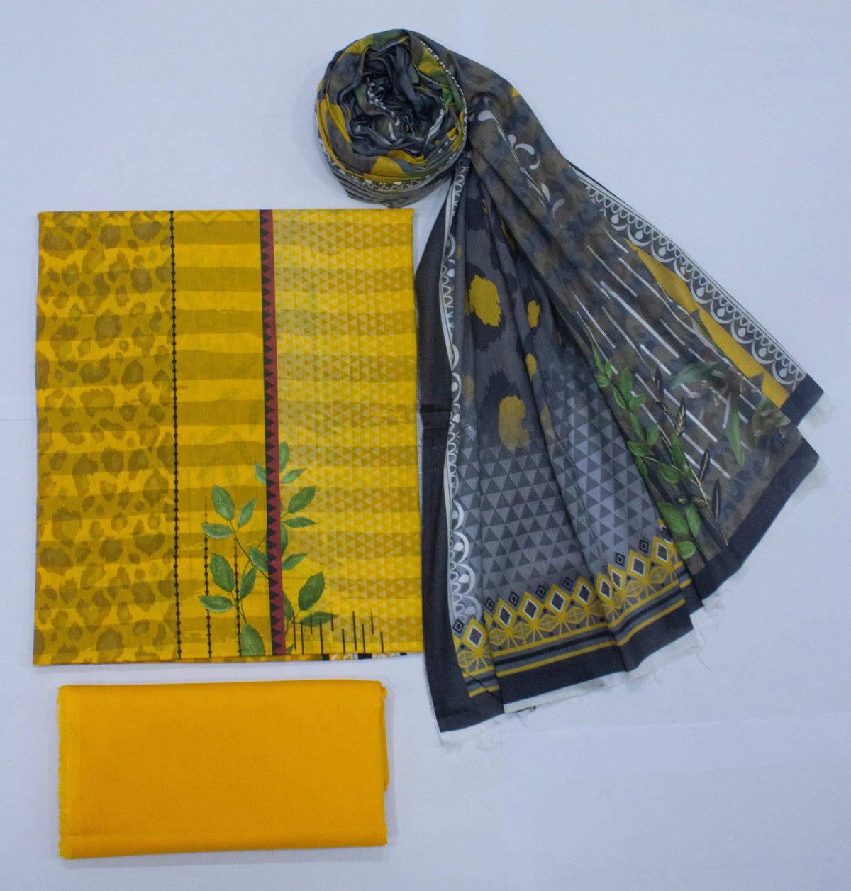 Bin Saeed Fabric - D-0721 - 3 Piece Digital Printed Unstitched Lawn Suit