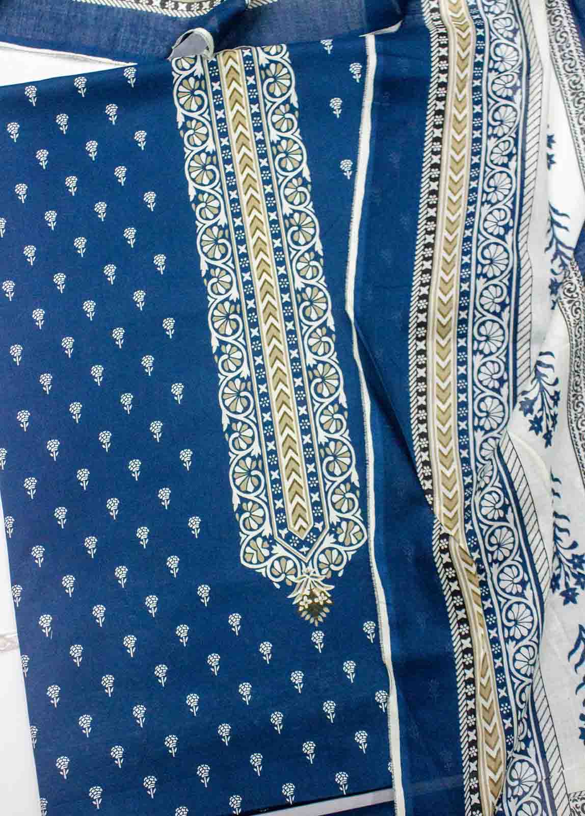 Bin Saeed Fabric - D-085-3 Piece Lawn Digital Printed UnStitched Suit