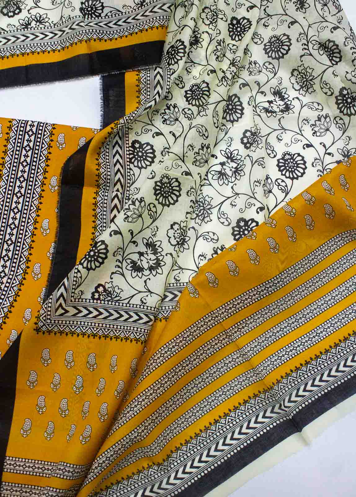 Bin Saeed Fabric - D-086-3 Piece Lawn Digital Printed Unstitched Suit