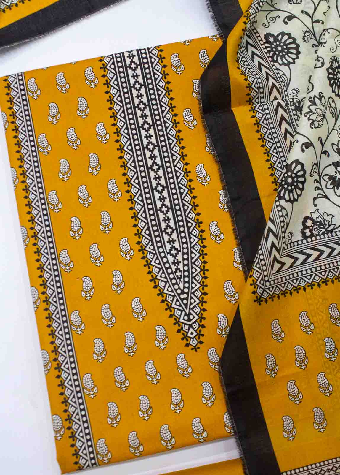 Bin Saeed Fabric - D-086-3 Piece Lawn Digital Printed Unstitched Suit