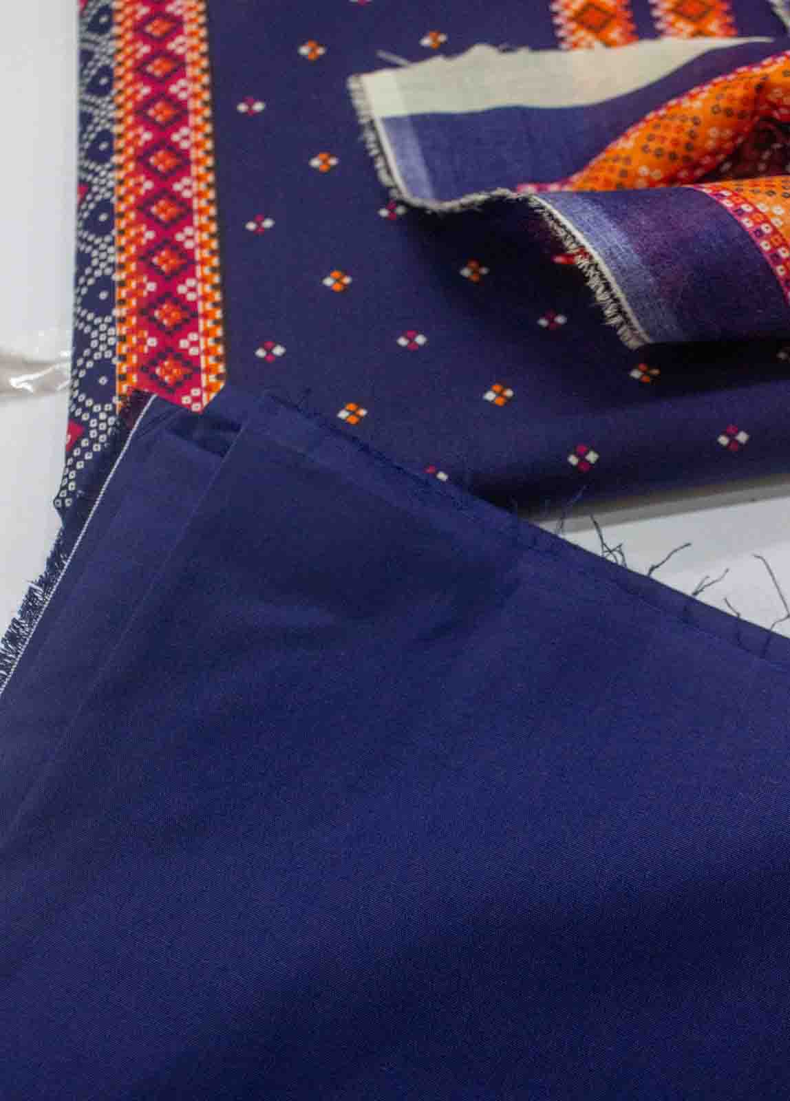 Bin Saeed Fabric - D-087-3 Piece Lawn Digital Printed UnStitched Suit