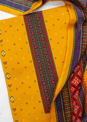 Bin Saeed Fabric - D-088-3 Piece Lawn Digital Printed UnStitched Suit