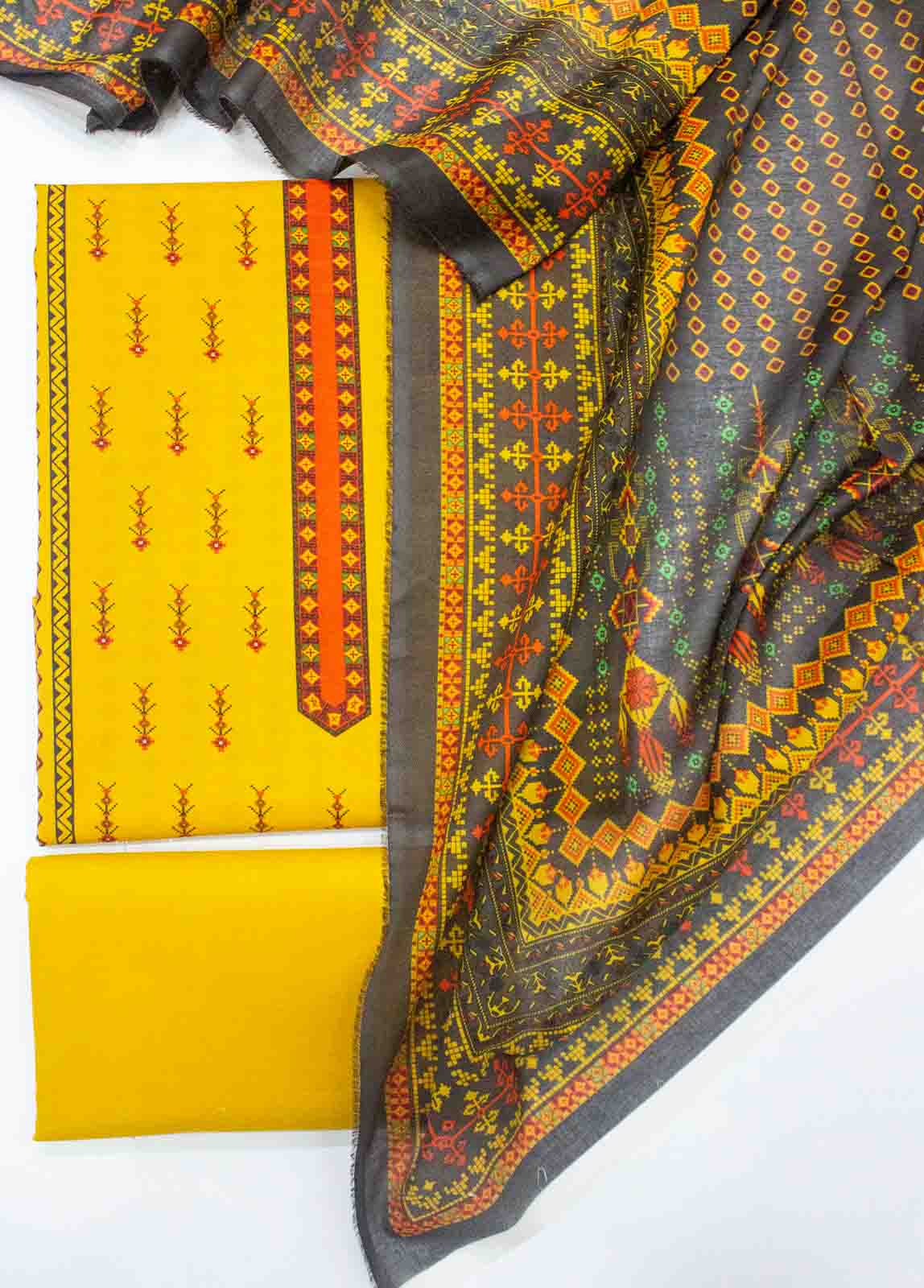 Bin Saeed Fabric - D-0903 Piece Lawn Digital Printed Unstitched Suit