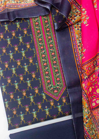 Bin Saeed Fabric - D-091-3 Piece Lawn Digital Printed Unstitched Suit