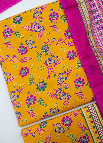D-0206-3 Piece Lawn Digital Printed UnStitched Suit