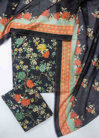 D-0207-3 Piece Lawn Digital Printed UnStitched Suit