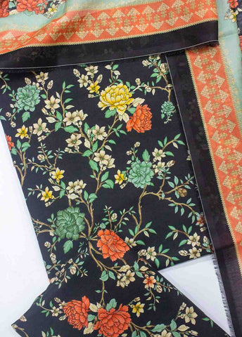 D-0207-3 Piece Lawn Digital Printed UnStitched Suit
