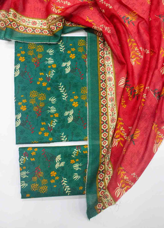 D-0228-3 Piece Lawn Digital Printed UnStitched Suit