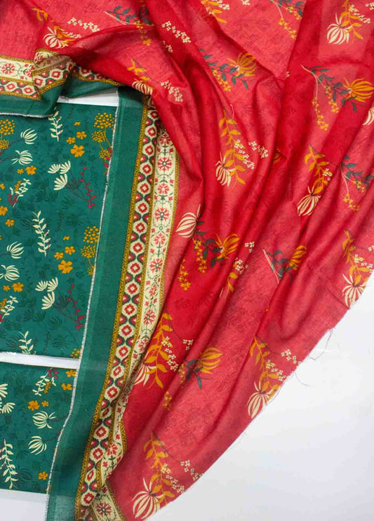 D-0228-3 Piece Lawn Digital Printed UnStitched Suit