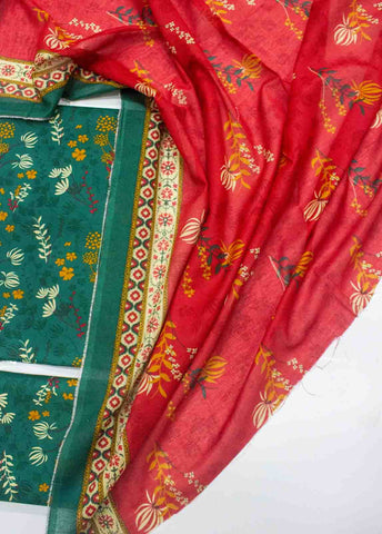 D-0228-3 Piece Lawn Digital Printed UnStitched Suit