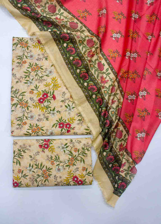 D-0230-3 Piece Lawn Digital Printed UnStitched Suit