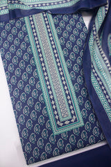 D-703 B-3 Cotton Digital Printed UnStitched Suit