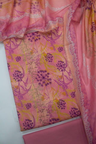Bin Saeed Fabric - D-713-3 Cotton Digital Printed UnStitched Suit