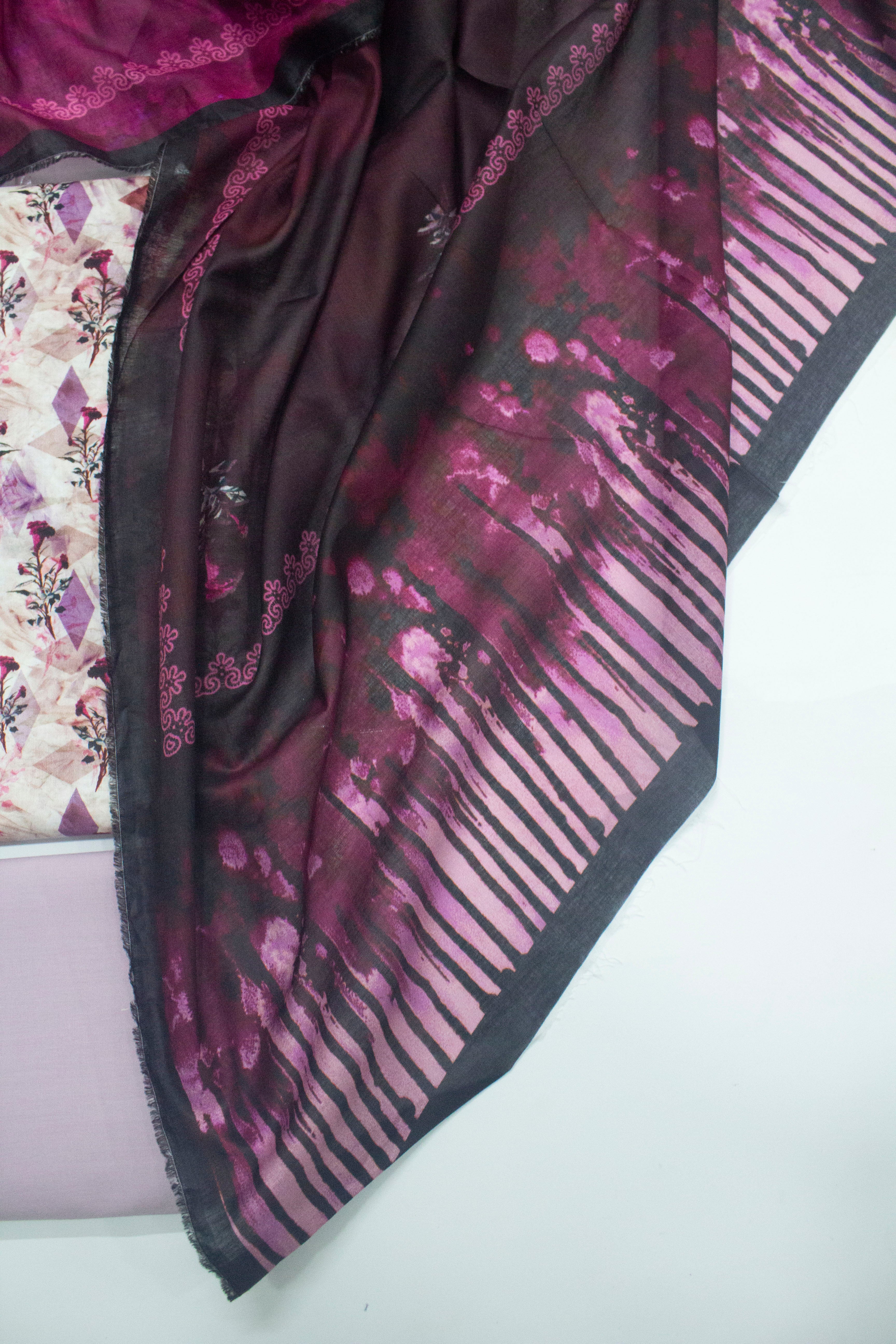 Bin Saeed Fabric - D-726-3 Cotton Digital Printed UnStitched Suit