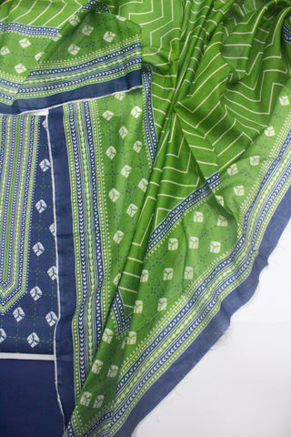 Bin Saeed Fabric - D-734-3 Piece Lawn Digital Printed Unstitched Suit