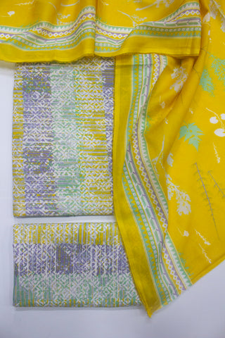 Bin Saeed Fabric - D-8010-3 Piece Lawn Digital Printed Unstitched Suit