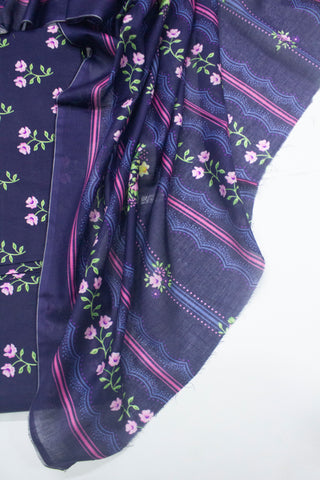 Bin Saeed Fabric - D-8015-3 Cotton Digital Printed UnStitched Suit