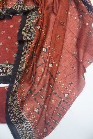 Bin Saeed Fabric - D-8016-3 Cotton Digital Printed UnStitched Suit