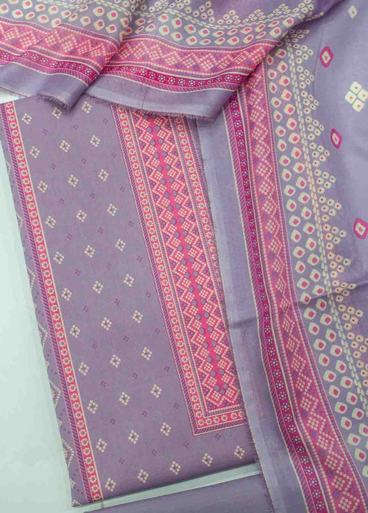 D-089-3 Piece Lawn Digital Printed UnStitched Suit