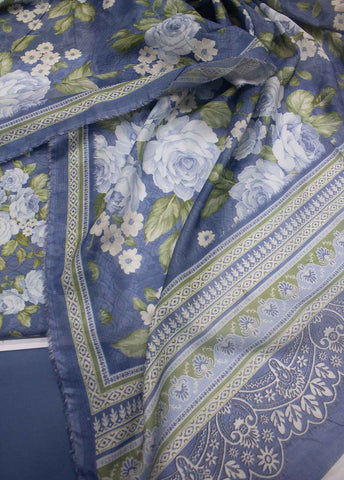 Bin Saeed Fabric - DP-0001- 3 Piece Lawn Printed UnStitched Suit