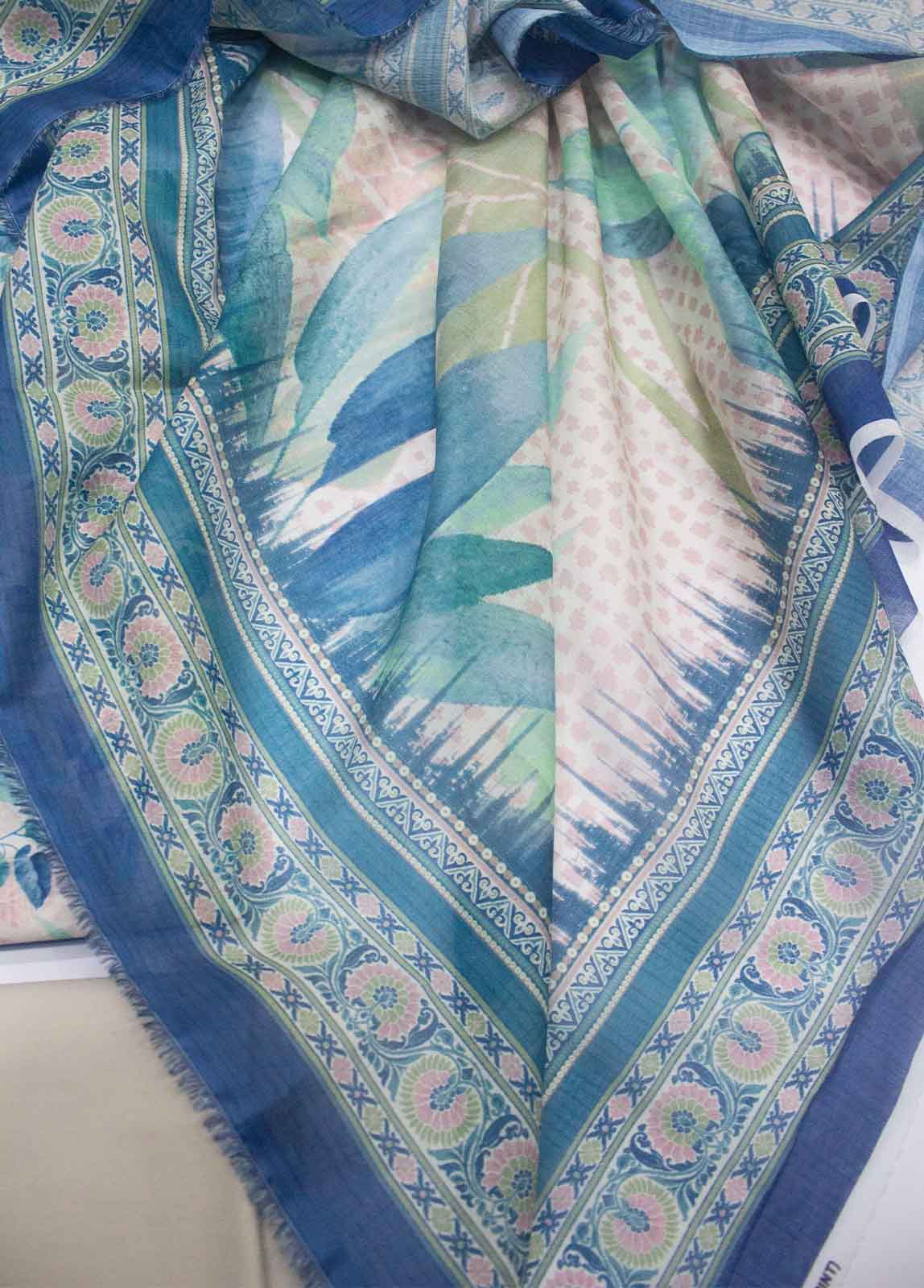 Bin Saeed Fabric - DP-0012- 3 Piece Lawn Printed UnStitched Suit