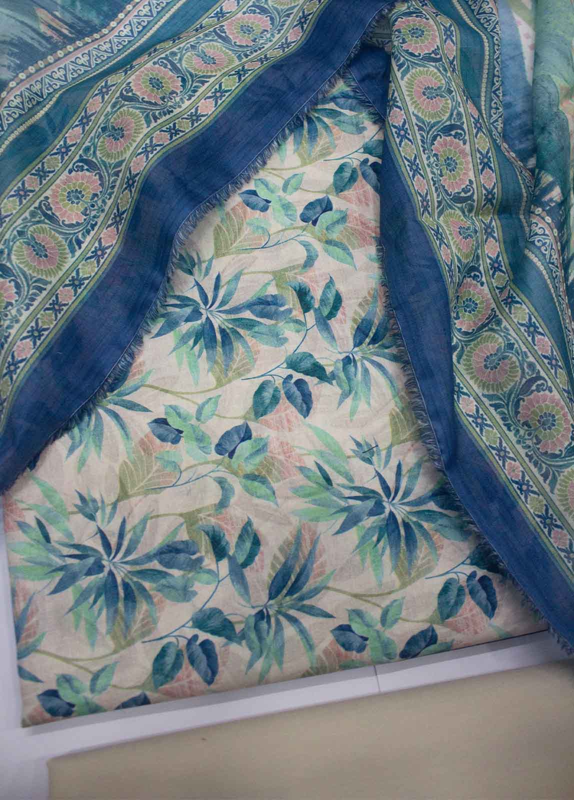 Bin Saeed Fabric - DP-0012- 3 Piece Lawn Printed UnStitched Suit
