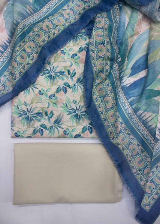 DP-0012- 3 Piece Lawn Printed UnStitched Suit