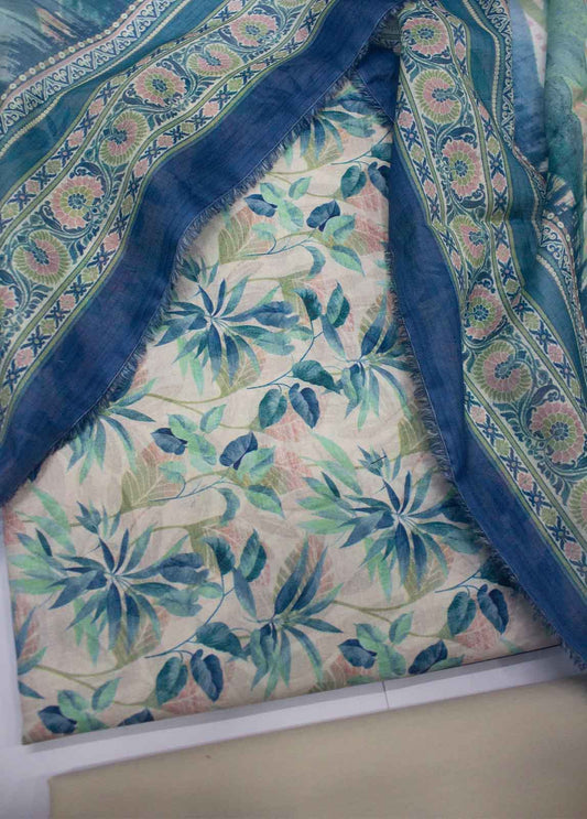 DP-0012- 3 Piece Lawn Printed UnStitched Suit