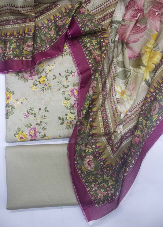 DP-0013- 3 Piece Lawn Printed UnStitched Suit