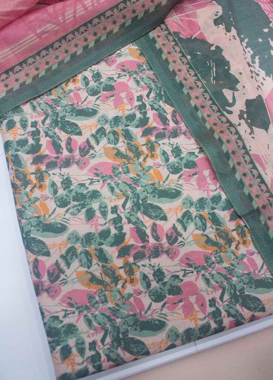DP-0018- 3 Piece Lawn Printed UnStitched Suit