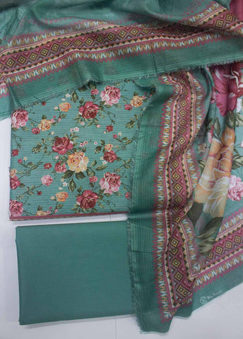 Bin Saeed Fabric - DP-003- 3 Piece Lawn Printed UnStitched Suit