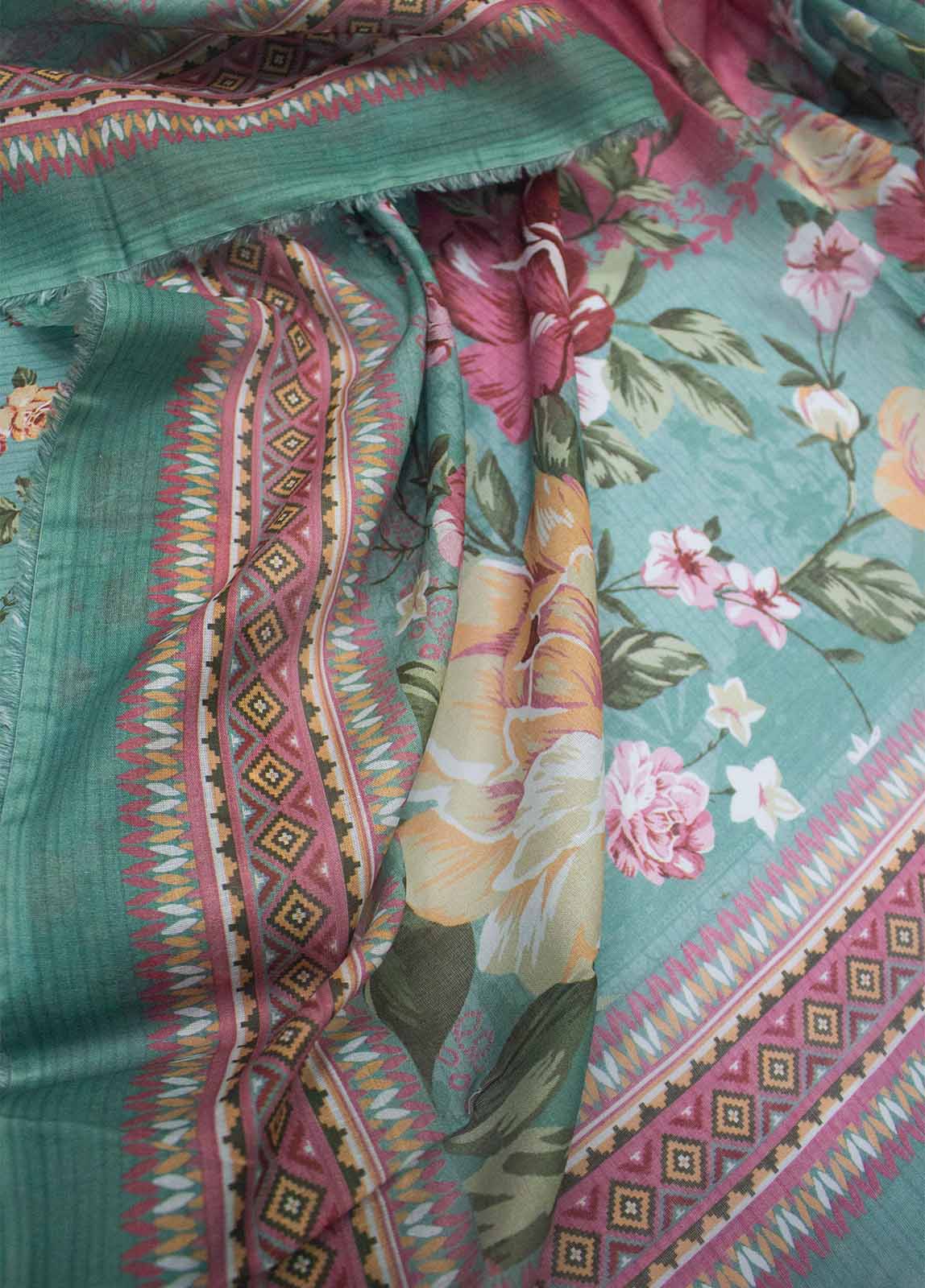 Bin Saeed Fabric - DP-003- 3 Piece Lawn Printed UnStitched Suit