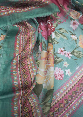 Bin Saeed Fabric - DP-003- 3 Piece Lawn Printed UnStitched Suit