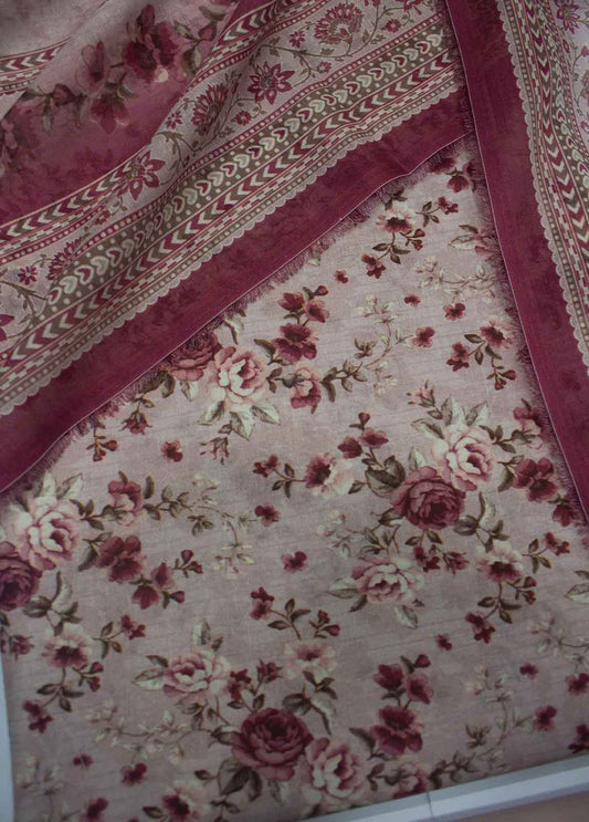 DP-0032- 3 Piece Lawn Printed UnStitched Suit