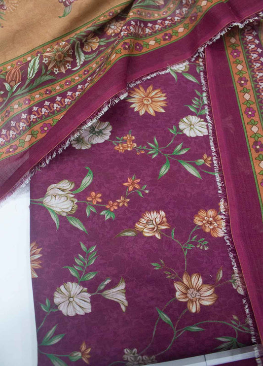 DP-0043- 3 Piece Lawn Printed UnStitched Suit