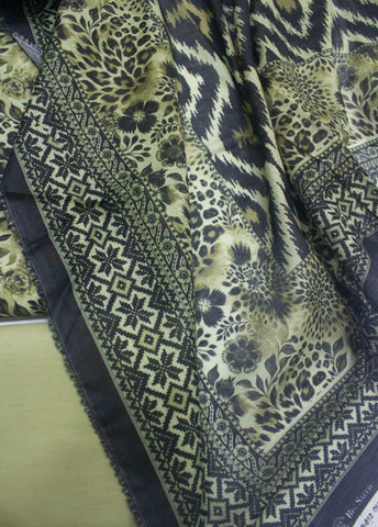 3 Piece Digital Printed MultiColor Unstitched Suit