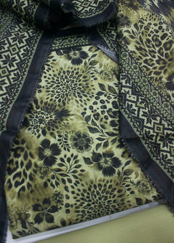 3 Piece Digital Printed MultiColor Unstitched Suit