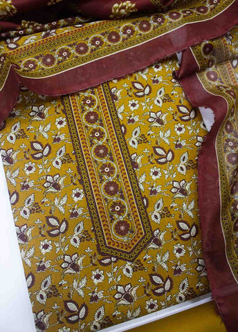 Bin Saeed Fabric - DP-0102- 3 Piece Lawn Printed UnStitched Suit