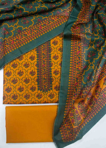 Bin Saeed Fabric - DP-0105- 3 Piece Lawn Printed UnStitched Suit