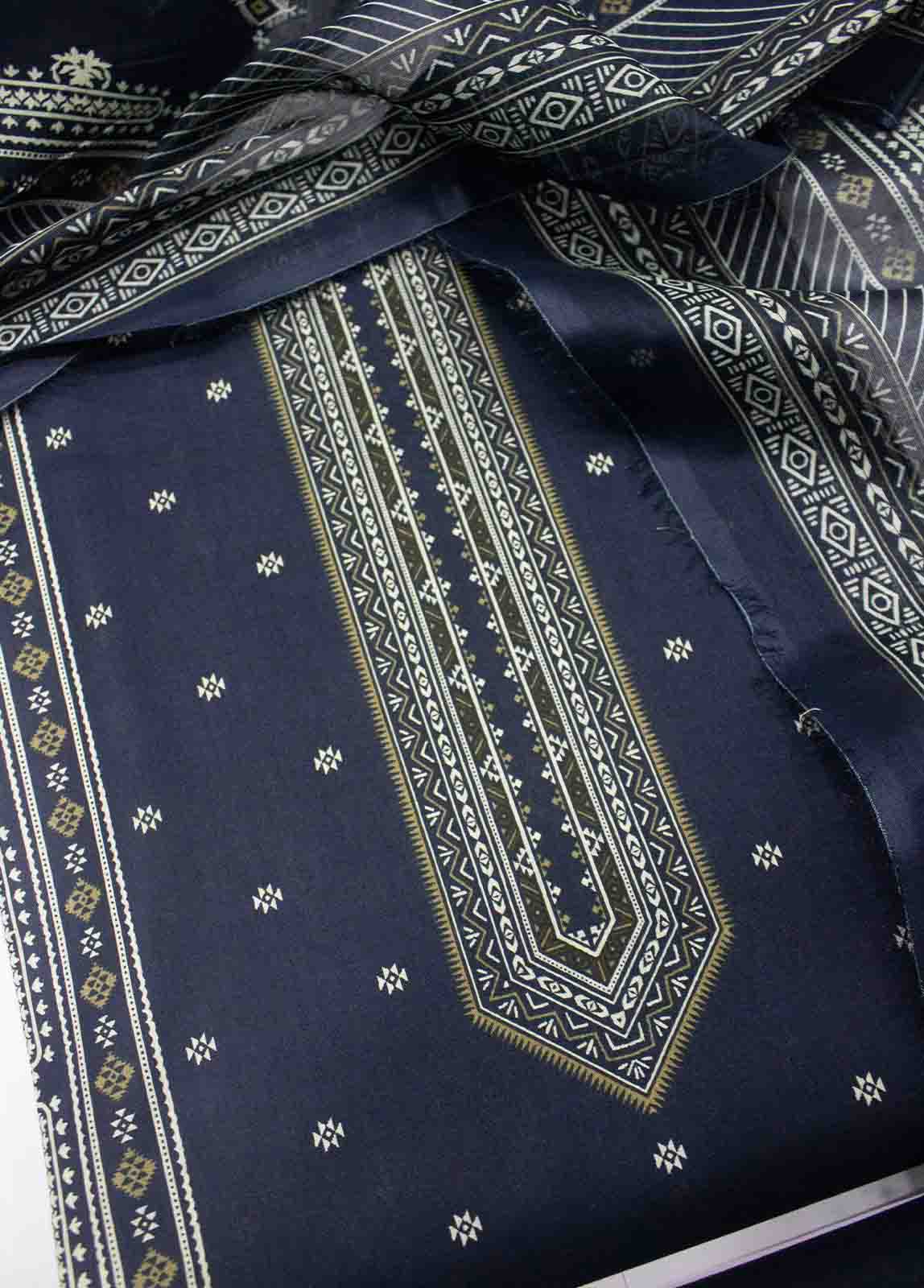 Bin Saeed Fabric - DP-0109- 3 Piece Lawn Printed UnStitched Suit