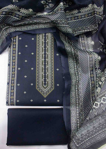 Bin Saeed Fabric - DP-0109- 3 Piece Lawn Printed UnStitched Suit