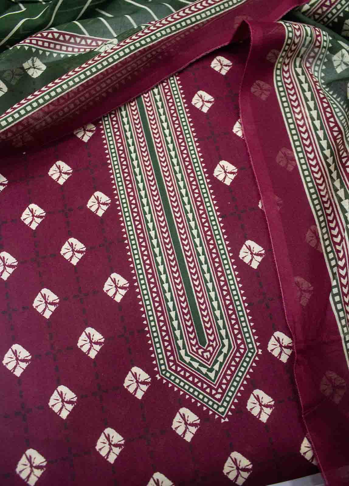 Bin Saeed Fabric - DP-0113- 3 Piece Lawn Printed UnStitched Suit