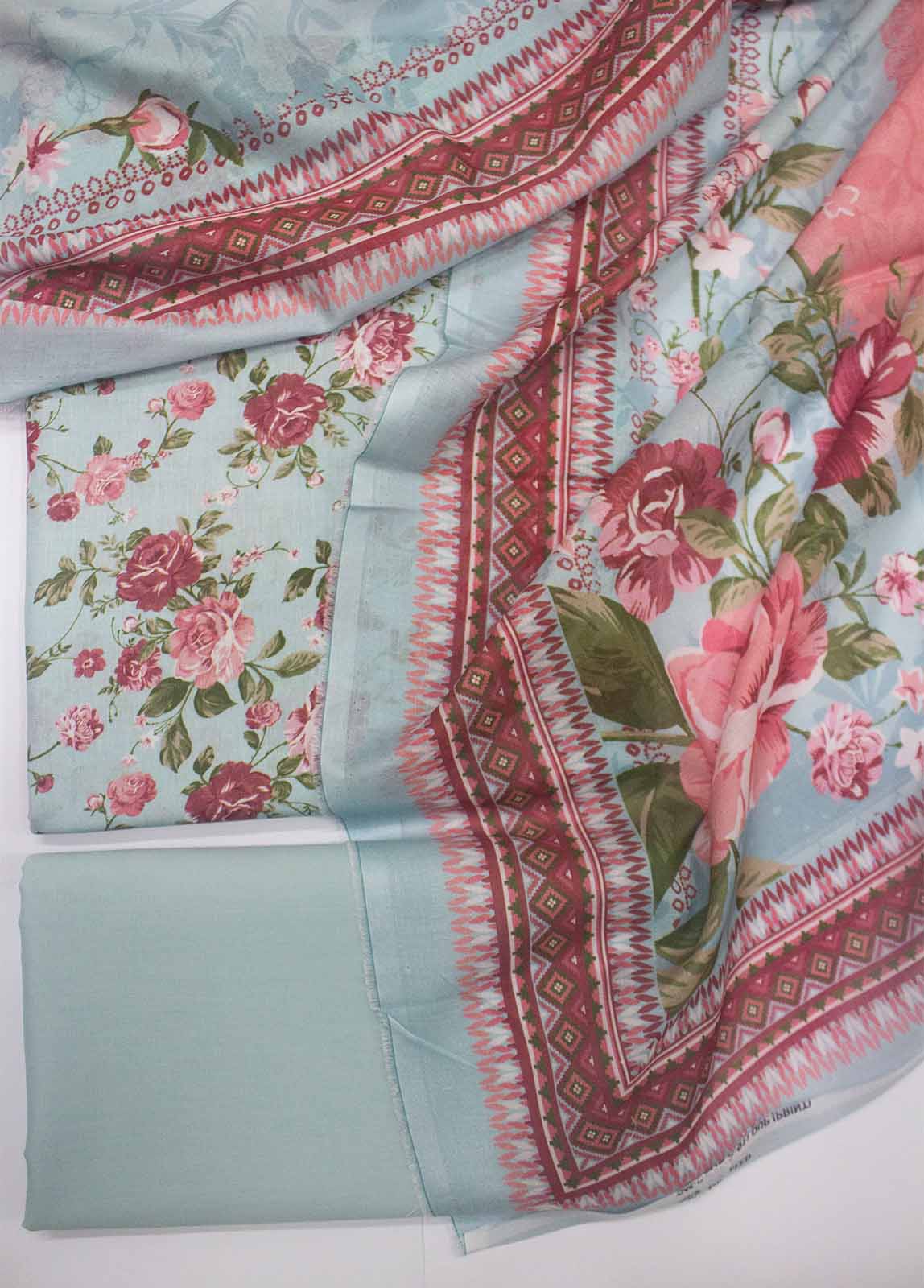 DP-011- 3 Piece Lawn Printed UnStitched Suit