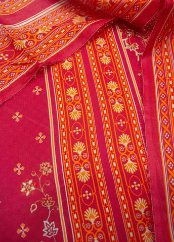 Bin Saeed Fabric - DP-0123- 3 Piece Lawn Printed UnStitched Suit