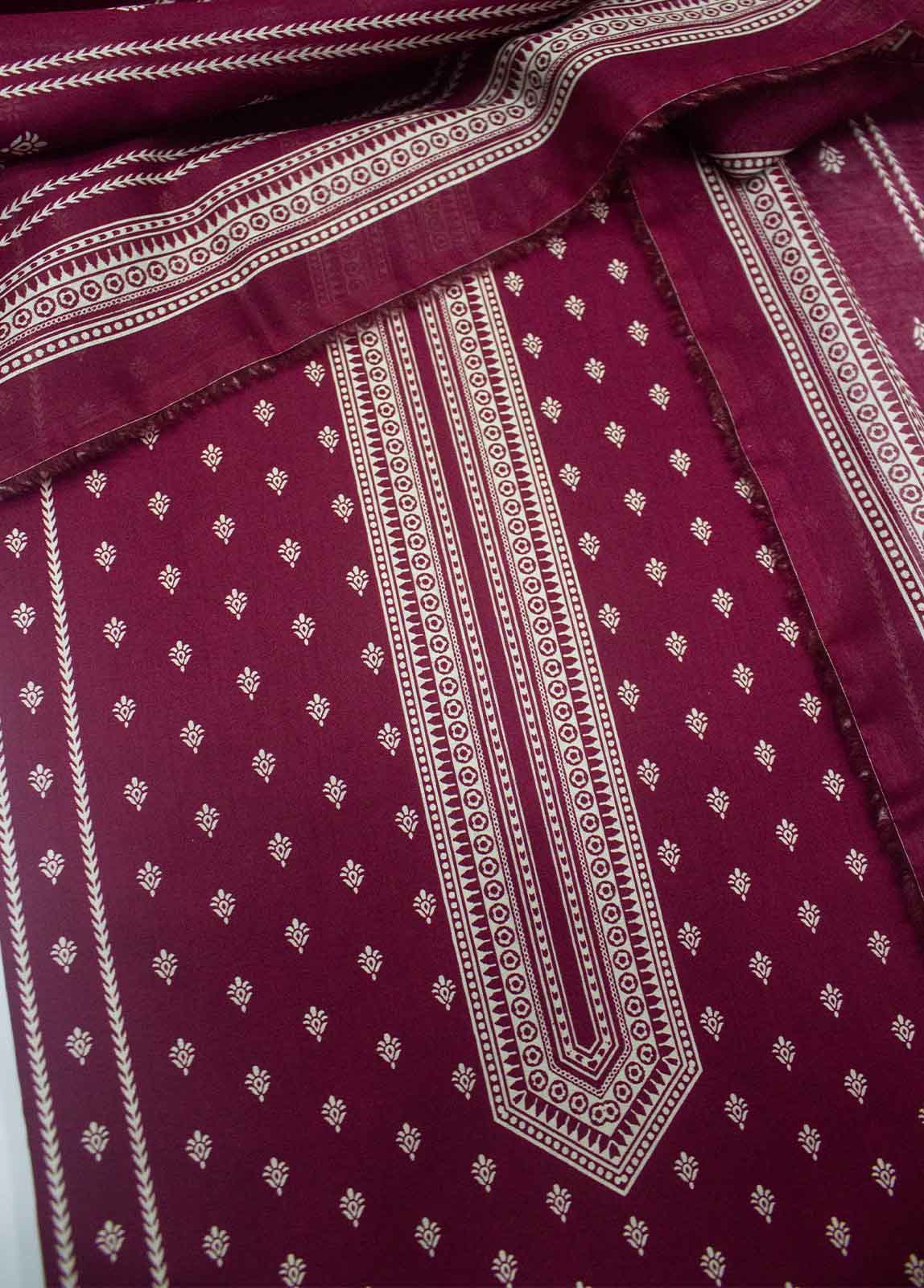 Bin Saeed Fabric - DP-0135- 3 Piece Lawn Printed UnStitched Suit