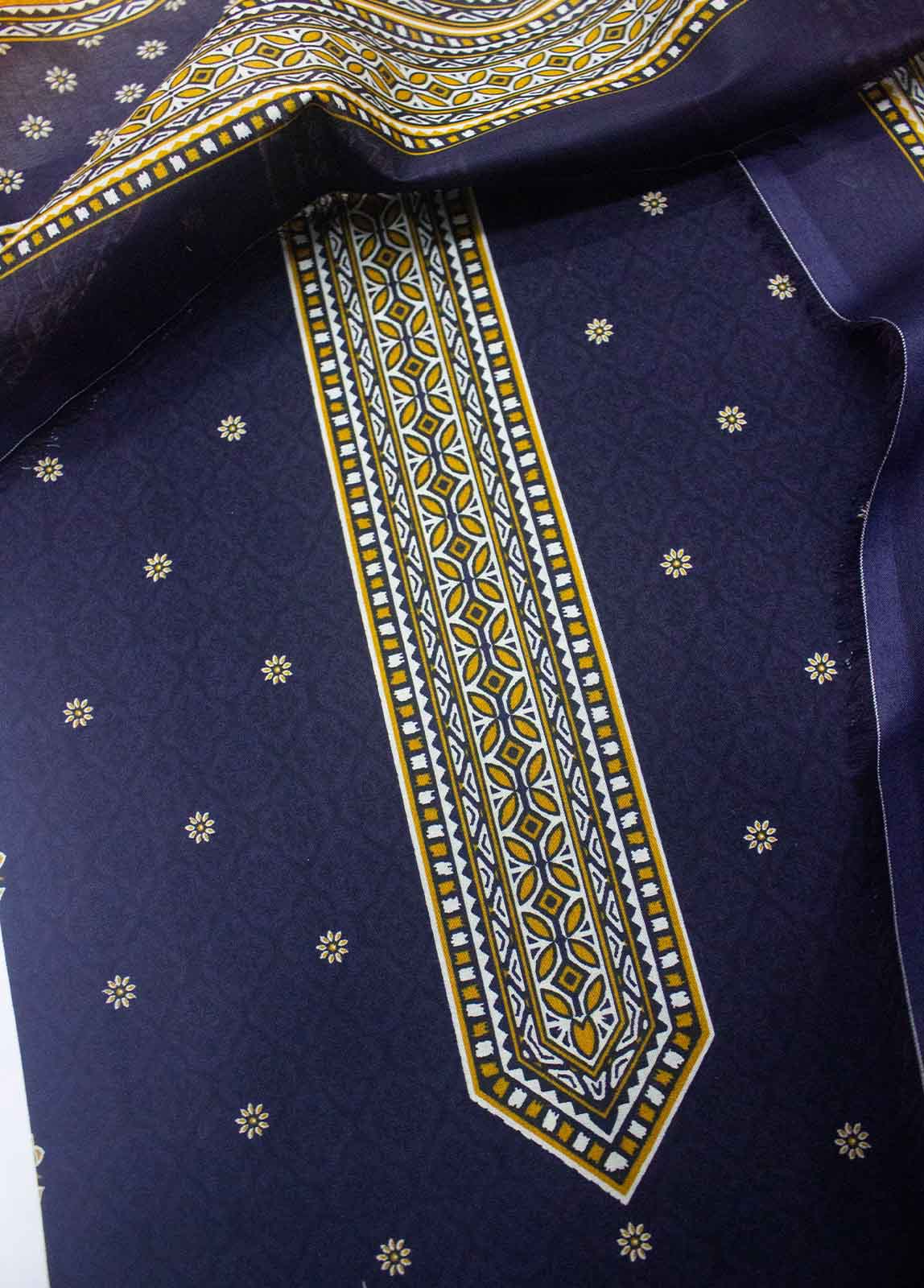 Bin Saeed Fabric - DP-0138- 3 Piece Lawn Printed UnStitched Suit